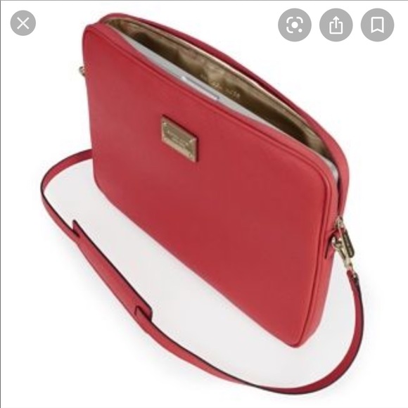 Michael kors laptop handbag red Clearance